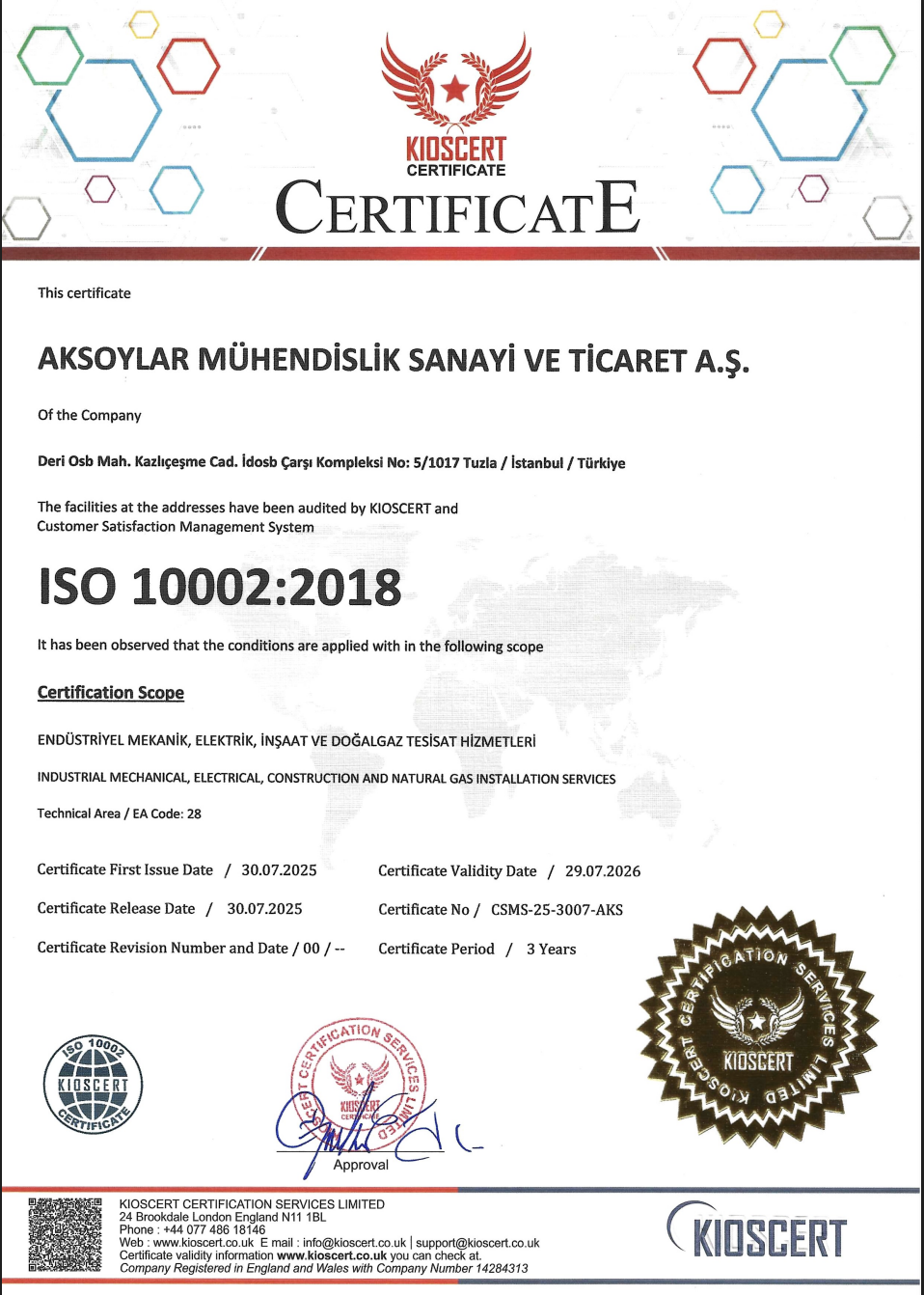 BHS Enerji | Sertifikalarımız